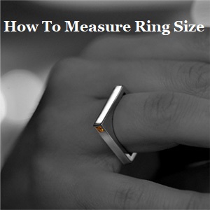 How to measure ring size at home